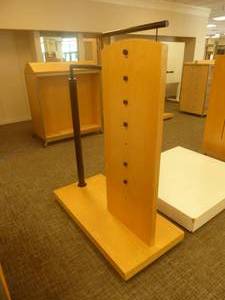 lot 27 image: 66 x 52 x 26 Rolling Clothing Rack Display