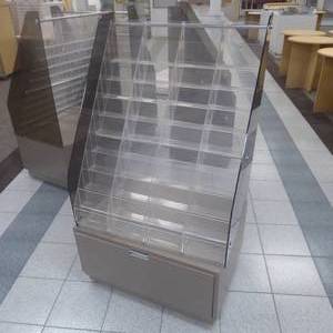 lot 40 image: 54 x 32 x 23 Rolling Multi Shelf Display