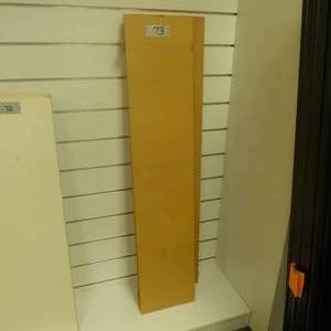 lot 73 image: Lot of Four 61 x 13 x 12 Wood Grain Shelves
