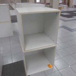 lot 109 image: Lot of Two 24 x 24 x 23 White Storage Cubes