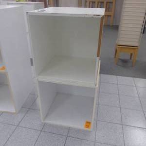 lot 115 image: Lot of Two 24 x 24 x 23 White Storage Cubes