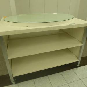 lot 121 image: 62 x 44 Rolling Shelf Display