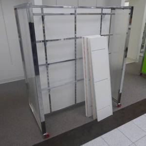 lot 122 image: 66 x 55 24 Rolling Shelf Display