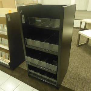 lot 132 image: 53 x 26 x 24 Rolling Calvin Klein Sock Display Rack