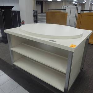 lot 137 image: 62 x 44 Rolling Shelf Display