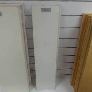 lot 169 image: Lot of Three White Board Shelves 49 x 12 x 34