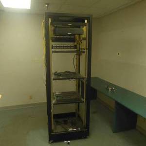 lot 182 image: Rolling ComputerServerControl Rack
