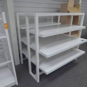 lot 208 image: Lot of Two 62 x 63 x 36 Display Shelves