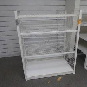 lot 209 image: Lot of Two 65 x 49 x 36 Three Shelf Store Display Racks