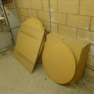lot 213 image: Big Lot of Easy Set Up Wooden Display Tables