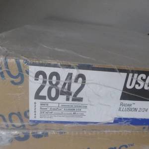 lot 214 image: Lot of Four Brand New Sealed USG 2842 Ceiling Tile Packs