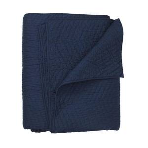 lot 11 image: 100% Cotton Navy Solid FullQueen Quilt, C3A3-FQ-NAVY - NEW