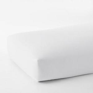 lot 18 image: 400-Thread Count Supima Cotton Percale Fitted Sheet Queen White, E1U7-Q-WHITE - NEW