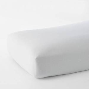 lot 27 image: 5 oz. Percale Cotton Flannel Fitted Sheet Twin White, E9X2-TXL-WHITE - NEW