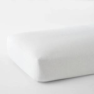 lot 46 image: Solid Washed White Linen King Fitted Sheet, 50548B-K-WHITE - NEW