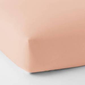 lot 48 image: Cotton Peach Blossom Solid 300 Thread Count Percale Queen Fitted Sheet, E4D8_Q-PCH-BLSSM - NEW