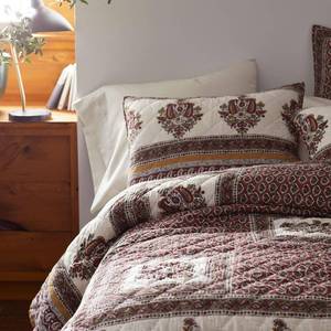 lot 68 image: Margaux Multicolored Geometric Textured Cotton King Quilt, 50465Q-K-MULTI - NEW