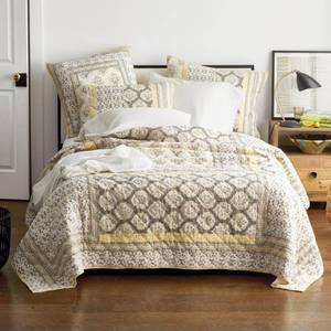 lot 75 image: Grandville Multicolored Geometric Reversible Twin Cotton Patchwork Quilt, 50540Q-T-MULTI - NEW