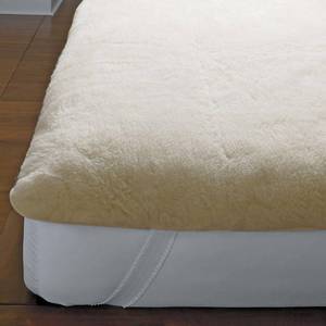 lot 79 image: Imperial Wool Mattress Pad Natural QUEEN, M410-01-Q-NATURAL - NEW