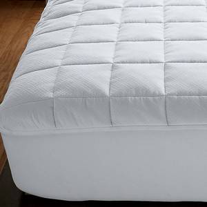 lot 84 image: Overfilled Cotton Mattress Pad QUEEN White, MB27-Q-WHITE - NEW