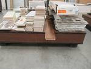 lot 8 image: WHOLESALE  PALLET OF MISCELLANEOUS FLOORING AND WALL TILE