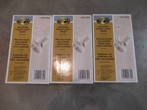 lot 26 image: (3 Pack) Hampton Bay 75-Watt PAR30 Perforated Double Arm Gimbal Fixture EC934WH