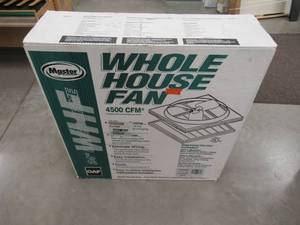 lot 46 image: Master Flow 4500 CFM 24 in. Direct Drive Whole House Fan with Shutter WHFS24M
