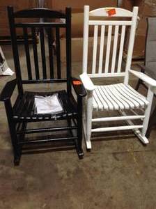 lot 6 image: MIX LOT WITH ASSORTED PATIOROCKING CHAIRS DIFFERENT COLORS & STYLES SEE PICS