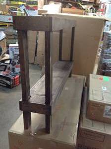 lot 41 image: LOT WITH DEL HUTSON DESIGN Rustic Luxe Dark Walnut Large Sofa Table CUSTOMER RETURN SEE PICS