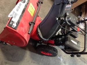 lot 47 image: POWERSMART 24 in. 212 cc Two-Stage Gas Snow Blower with Electric Start IN WORKING CONDITIONS