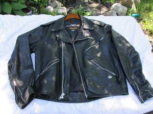 lot 14 image: Harley Davidson Leather Jacket Men...
