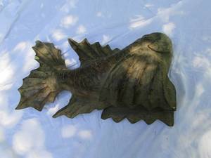 lot 20 image: Wood Carved Fish See Photos...