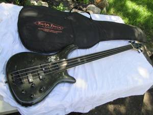 lot 37 image: Rouge Bass Guitar In Case See Phot...