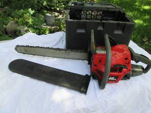 lot 44 image: Homelite Chainsaw Only Used A Doze...