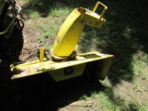 lot 52 image: John Deere Snowblower Attachment...