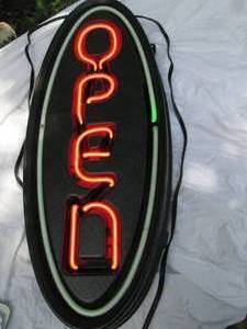 lot 73 image: Open Sign Lights UP...