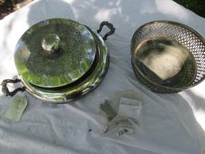 lot 123 image: Dragonfly Hook & (2) Silver Plated ...
