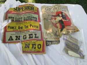 lot 145 image: Vintage Cardboard Sign & Other Memo...