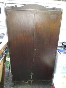 lot 222 image: 4 Shelf Wood Storage Cabinet With N...