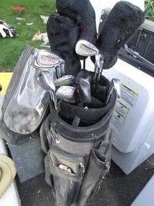 lot 235 image: Golf Clubs In Travel Bag See Photo...