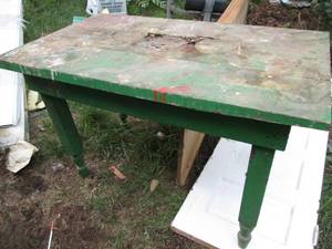 lot 266 image: Heavy Duty Wood Table ...