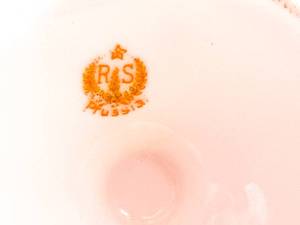 lot 102 image: R. S. Prussia Red Mark Roses Compote Sugar and Creamer