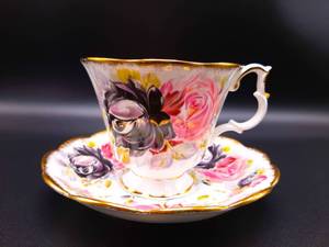 lot 142 image: Royal Albert Tourmaline Matching Porcelain Cup and Saucer