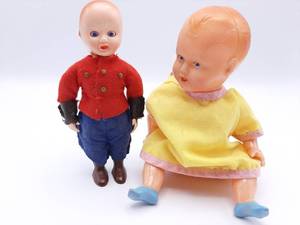 lot 326 image: Two Vintage Celluloid Dolls Italy and Germany