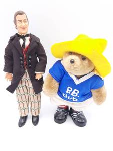 lot 334 image: Vintage Dr. Dolittle Rex Harrison and Plush Stuffed Paddington Bear