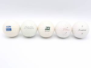 lot 337 image: Five Vintage Golf Balls