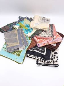 lot 14 image: Vintage Scarfs Anne Klein, Diane Von Furstenburg and More.