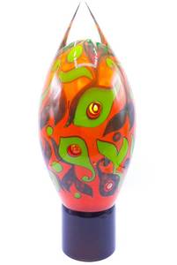 lot 4 image: Decora Signed Lennart Nissmark & Martin Zirnsack - Sweden Graal 18 Art Glass Artwork