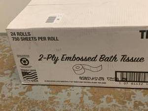 lot 3 image: Embossed Toilet Paper