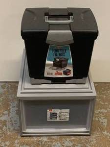 lot 24 image: Filebox and Storage Drawer